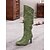 baratos Botas Slouch-botas femininas de cano alto, prateadas e largas – botas estilosas de bico fino com salto agulha para um visual moderno