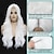 economico Parrucche trendy sintetiche-parrucca lunga parrucche ondulate per donne parte centrale parrucche ricce parrucca sintetica riccia naturale parrucche cosplay in fibra resistente al calore per uso quotidiano alle feste