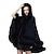 baratos Estolaa de Pelo-mulheres com capuz poncho capa xale de pele sintética envoltório com acabamento de pele cardigan sem mangas elegante capa moda tops casaco