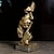 preiswerte Wandskulpturen-Denkerstatue – Schweigen ist Gold, modernes Dekor, kreative abstrakte Kunstfigur, Skulpturen aus Kunstharz, Dekoration für Zimmer, Zuhause, Arbeitszimmer, Büro, für Männer, Schreibtisch-Ornament