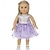 baratos Bonecas Reborn-2 pcs Roupas para Boneca Americana Presente para Roupas de Boneca de 18 polegadas e Acessórios Incluindo Casaco e Vestido (SEM BONECA) Presente de Natal