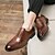 billige Formel-klassiske brune oxford-sko til mænd med brogue-detaljer - elegant formelt fodtøj til forretning og begivenheder
