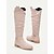billiga Slouch Boots-knähöga kängor i mocka för kvinnor med spänne - ledig platt klack för vardags- och höstmode