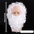 levne Syntetické trendy paruky-Santa Claus vousy a paruka set bílé vousy a paruka kudrnaté vánoční kostým paruka pro muže