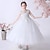abordables Robes à Fleurs pour Filles-Robe de Demoiselle d&#039;Honneur Fille enfants Fille Robe de princesse Utilisation Mariage Soirée Elégant Magnifique Maille Couleur unie Sans Manches Col Ras du Cou Blanche Rose Claire 4 ans et +