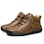 preiswerte Stiefeletten-lässige High-Top-Stiefel aus Kunstleder für Herren mit Nahtdetails, strapazierfähiger Sohle und Schnürdesign – perfekt für Outdoor-Abenteuer und Komfort im Alltag