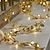 economico Striscie luci a batteria-elegante festa di ricevimento di nozze ghirlanda di foglie dorate luci a stringa 2m 20led 5m 50led luci fatate a batteria per natale casa san valentino compleanno matrimonio festa decorazione
