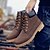 baratos Botas de trabalho-botas de trabalho amarelas clássicas masculinas – botas de cano curto duráveis com cadarço, colarinho acolchoado e sola resistente