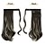 abordables Queue-de-cheval-Extension de queue de cheval bouclée 15 pouces postiche ondulé naturel synthétique résistant à la chaleur extensions de cheveux de queue de cheval pour femmes noires blanches postiche