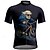 abordables Maillots pour hommes-Homme Maillot de cyclisme Graphique Manche Courte Cyclisme T-shirt Maillot avec 3 poches arrière VTT Vélo tout terrain Séchage Rapide Design Anatomique Évacuation de l'Humidité Respirant Des sports