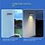 cheap Outdoor Wall Lights-1/2pcs Solar Outdoor Wall Light Courtyard Waterproof Wall Wash Light RGB Color Changing Villa Garden Fence Porch Landscape Decoration