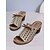 cheap Casual Sandals-Women&#039;s Comfortable Blue Perforated Faux Leather Block Heel Sandals with Bowknot - Perfect for Summer