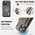 tanie Etui do iPhone&#039;ów-telefon Kılıf Na iPhone 16 15 14 Pro Max Plus iPhone 13 12 11 Pro Max Osłona tylna Z podpórką Magnetyczne Obsługa ładowania bezprzewodowego Retro TPU PC