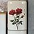 abordables Pegatinas de pared decorativas-Pegatinas de pared para embellecer el fondo de la sala de estar del dormitorio con rosas rojas románticas del día de San Valentín