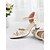 levne Block Heels-dámské béžové květinové lodičky na tlustém podpatku s páskem přes kotníky - elegantní společenské boty do práce, na svatby a večírky