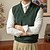 abordables Pull col rond-Homme Pull Gilet Robe pull Pull A côtes Tricoter Hauts réguliers Tricoté Coupe Cintrée Plein Col Châle Moderne contemporain Travail Usage quotidien Vêtement Tenue Hiver Printemps &amp; Automne Noir Rouge