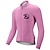 billige Trøjer til mænd-Herre Cykeltrøje Langærmet Vinter Cykel T-shirt Trøje med 3 baglommer Bjerg Cykling Åndbart Hurtigtørrende Anatomisk design Anti Sved Mørk Lyserød Hvid Lys pink Ørn Sport Tøj