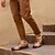 abordables Zapatillas de cuero premium-Zapatillas elegantes de cuero marrón con cordones y detalles perforados para hombre | Perfectas para uso casual y de negocios