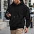 abordables sudaderas basicas hombre-Hombre Sudadera Sudadera con capucha de lana Albaricoque Negro Azul Piscina Marrón Gris Con Capucha Plano Jacquard Bolsillo Estriado Con Texturas Deporte Diario Festivos Poliéster Ropa de calle