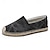 ieftine Saboți și Mocasini Bărbați-pantofi slip-on spadrile din pânză roșie pentru bărbați cu talpă din frânghie de iută – încălțăminte confortabilă de vară