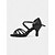 abordables Chaussures de danses latines-chaussures de danse latine en satin pour femmes avec brides croisées - idéales pour la salle de bal et la salsa