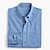 voordelige casual herenoverhemden-Voor heren Overhemd Chambray-shirt Calico-shirt Normaal shirt Overhemd met knopen Spijkerbroekblauw Zwart Diep Blauw Donkerblauw Lange mouw Effen Kraag Vakantie Dagelijks Kleding Modieus Casual