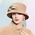 abordables Années 1950-chapeaux 100% laine chapeau melon / cloche chapeau seau mariage thé fête mariage élégant avec nœud papillon épissage coiffe coiffure