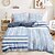 economico 100% cotone-set copripiumino con stampa casual alla moda a tunica, 100% cotone, tessuto morbido e traspirante, include copripiumino e federe, biancheria da letto comoda ed elegante, ipoallergenica e delicata sulla pelle