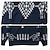 preiswerte Herrenpullover-Herren Jacquard-Pullover Pullover Strickpullover Gerippt Stricken Normale Oberteile Strick Bogengimpe Kargen Modisch Basic Urlaub Freizeitskleidung Bekleidung Herbst Winter Blau S M L