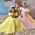 abordables Robes à Fleurs pour Filles-Enfants Fille Robe de demoiselle d&#039;honneur Robe de fête Couleur unie Sans Manches manche longue Utilisation Mariage Soirée Maille Princesse Doux Maille Mi-mollet Robe Fourreau Robe en Tulle Et