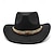 ieftine Pălărie Fedora-Bărbați Pălărie Kentucky Derby Palarie de soare Pălărie de cowboy Căciulă Fedora Trilby Negru Alb De Lână Stil Vintage Modă secolul al 18-lea Statul Texas Zilnic Tematica Culoare solidă / simplă