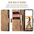 economico Cover Samsung-telefono Custodia Per Samsung Galaxy Piegatura a Z 7 Z Fold 6 Z Fold 5 Z Fold 4 Custodia a Flip con Supporto Magnetico Slot per Carte Retrò TPU Pelle PU