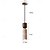 economico Design del Cilindro-lampada a sospensione moderna nordica in pietra naturale e27 fonte di luce lampada da soffitto a testa singola lampada da comodino in legno camera da letto lampada a sospensione 24cm 85-265v