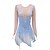 baratos Vestidos de Patinação Artística-Vestidos para Patinação Artística Mulheres Para Meninas Patinação no Gelo Vestidos Azul Céu Thumbhole Barra Assimétrica Com Transparência Elasticidade Alta Treino Competição Roupa para Patinação
