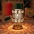 abordables Lampes de table-lampe de bureau en cristal métallique - lampe décorative rechargeable par USB avec gradation tricolore pour salon, bar, repas en plein air, fête, ambiance de festival, veilleuse &amp;lampe de lecture