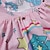 abordables Vestidos de unicornio-Niños Chica Vestido Unicornio Sin Mangas Exterior Casual Volante Moda Adorable Algodón Sobre la rodilla Vestido informal Vestido de una línea Verano Primavera 4 años + Verde Claro Rosa Morado