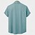 baratos Animal-Homens O gato Camisa casual camisa de botão Manga Curta Feio Casual Casual Verão Primavera Aberto para a Lateral Abotoar Amarelo Vermelho Verde