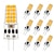 cheap LED Bi-pin Lights-G4 Bi-Pin Base LED Light Bulbs 5W T3 JC Halogen Lamp Equivalent 30W AC/DC 12V 24V Dimmable LED Lights White Warm White for Chandelier Under Cabinet Lighting 10Pcs