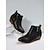 baratos Botas de tornozelo-botins femininos de couro sintético marrom com zíper lateral | confortáveis e estilosos para uso diário
