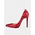 abordables Talons Aiguilles-escarpins en peau de serpent rouge pour femmes avec bout pointu et talons aiguilles sexy - parfaits pour les fêtes et les occasions spéciales