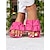 billiga Avslappnade sandaler-slip-on sandaler för kvinnor med rufsiga konstläderband, minimalistisk avslappnad stil för sommaroutfits och vardagskläder