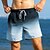 economico boxer da bagno da uomo-Per uomo Boxer da mare Pantaloncini da mare Boxer da surf Costume da bagno A cordoncino Con tasche Nuoto Surf Spiaggia Sport acquatici Gradiente Estate Primavera