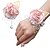 preiswerte Künstliche Pflanzen &amp; Blumen-2er-Pack Blumen-Ansteckblumen-Set für das Handgelenk, handgefertigte künstliche Rosen aus Seide als Hochzeitsblumen-Accessoires, Abschlussball-/Anzug-Dekor