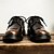 economico Casuale-scarpe oxford stringate in similpelle nera da uomo con cuciture rosse – calzature eleganti, formali e casual per lavoro, affari e uso quotidiano