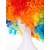 levne Karnevalové paruky-unisex krátké nadýchané afro vtipné paruky na halloween, sváteční kostým klauna pro karvinal