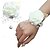 preiswerte Künstliche Pflanzen &amp; Blumen-2er-Pack Blumen-Ansteckblumen-Set für das Handgelenk, handgefertigte künstliche Rosen aus Seide als Hochzeitsblumen-Accessoires, Abschlussball-/Anzug-Dekor