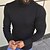 billige genser for menn-Herre Turtleneck genser Genser Pullover genser Riflet Strikke Vanlige topper Strikket Slank passform عادي Rullekrage Moderne Moderne Arbeid Dagligdagstøy Klær Vinter Vår &amp; Vinter Svart Hvit M L XL