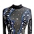 cheap Figure Skating-Figure Skating Dress Women&#039;s Girls&#039; Ice Skating Dress Blue Black Patchwork High Elasticity Training Competition Skating Wear Classic Crystal / Rhinestone Long Sleeve Ice Skating Figure Skating