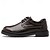 economico Casuale-scarpe oxford stringate in similpelle nera da uomo con cuciture rosse – calzature eleganti, formali e casual per lavoro, affari e uso quotidiano