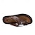 abordables sandales d&#039;extérieur-sandales à orteils en similicuir pour hommes – tongs de style vintage avec rivets décoratifs pour une tenue de plage décontractée en été